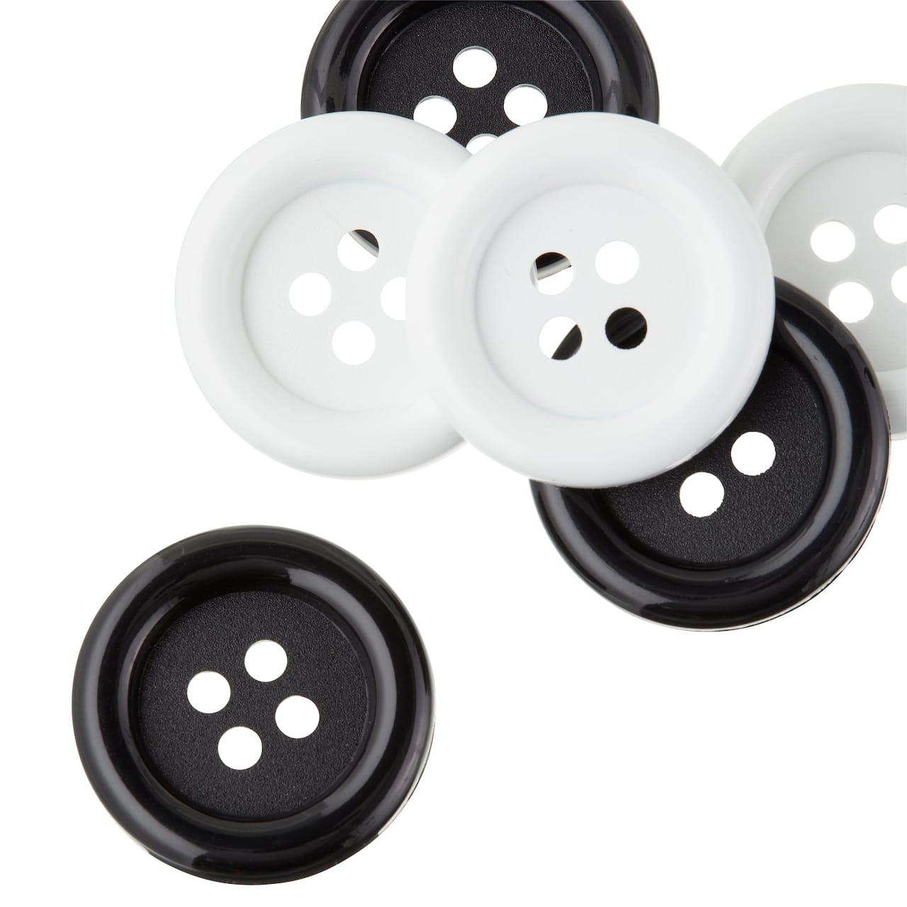 1.375&#x22; Basic Buttons, Black &#x26; White by Loops &#x26; Threads&#xAE;